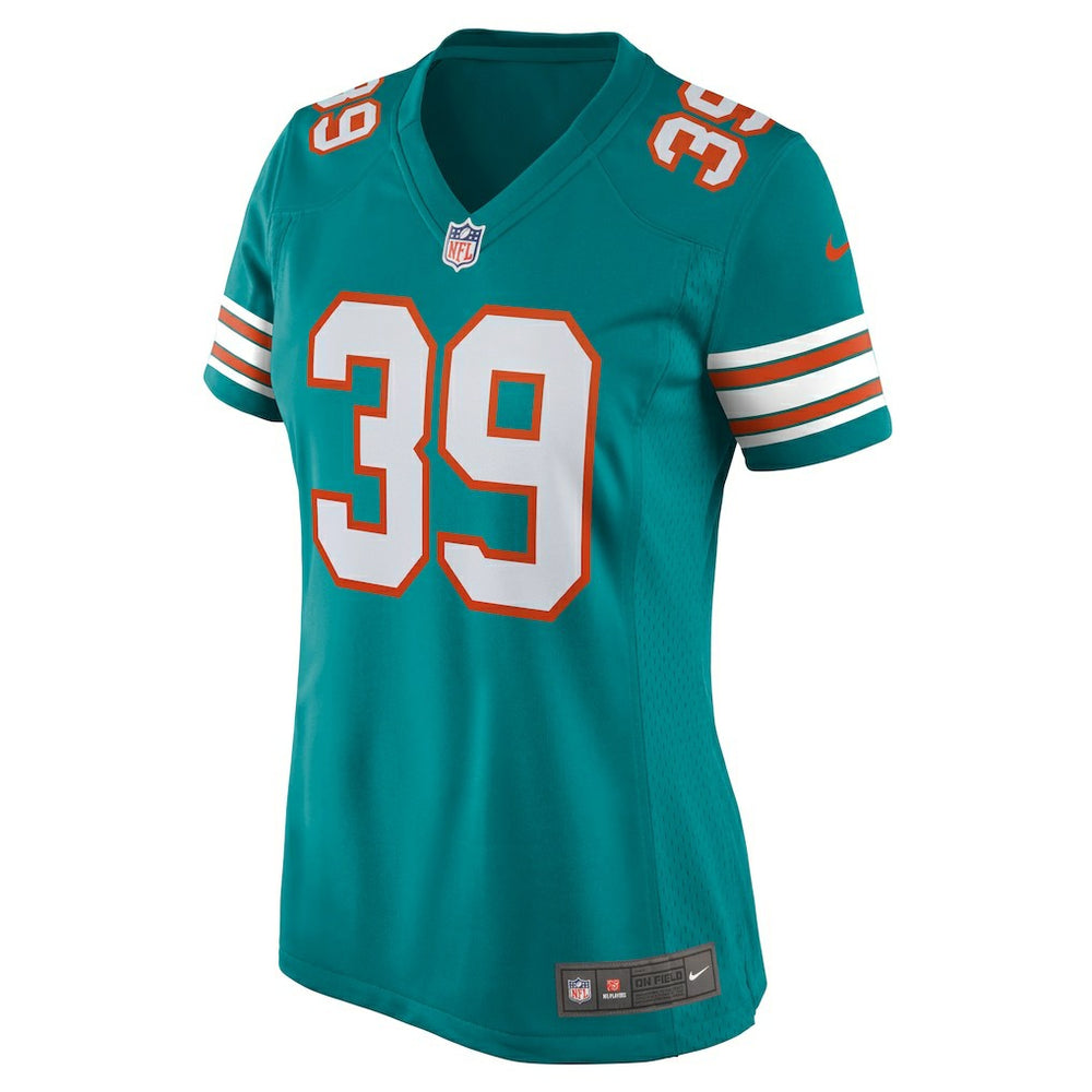 Larry Csonka Miami Dolphins Women's Retired Player Jersey Aqua | Nike for Sale