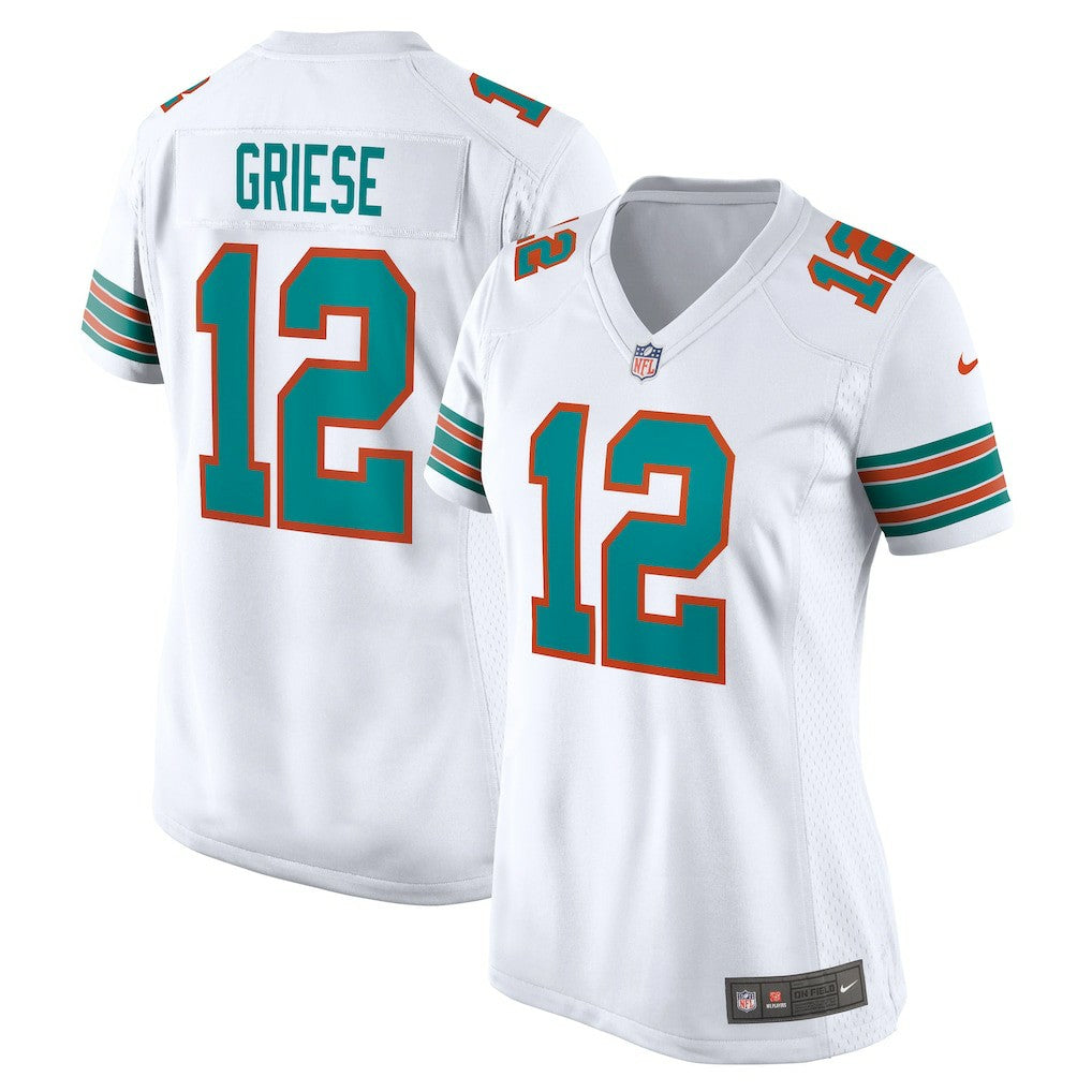 Bob Griese Miami Dolphins Women's Retired Player Jersey White | Nike for Sale