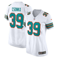 Larry Csonka Miami Dolphins Women's Retired Player Jersey White | Nike for Sale
