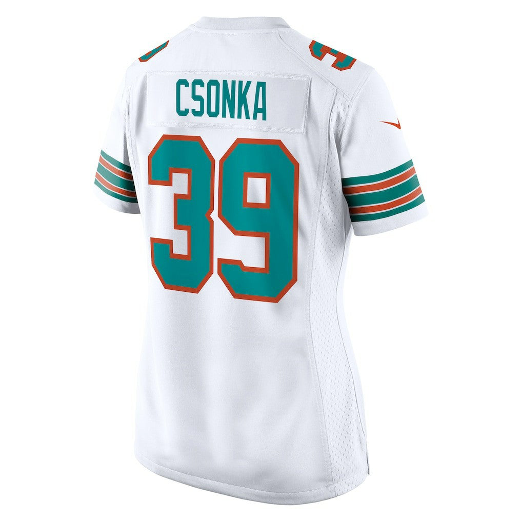 Larry Csonka Miami Dolphins Women's Retired Player Jersey White | Nike for Sale