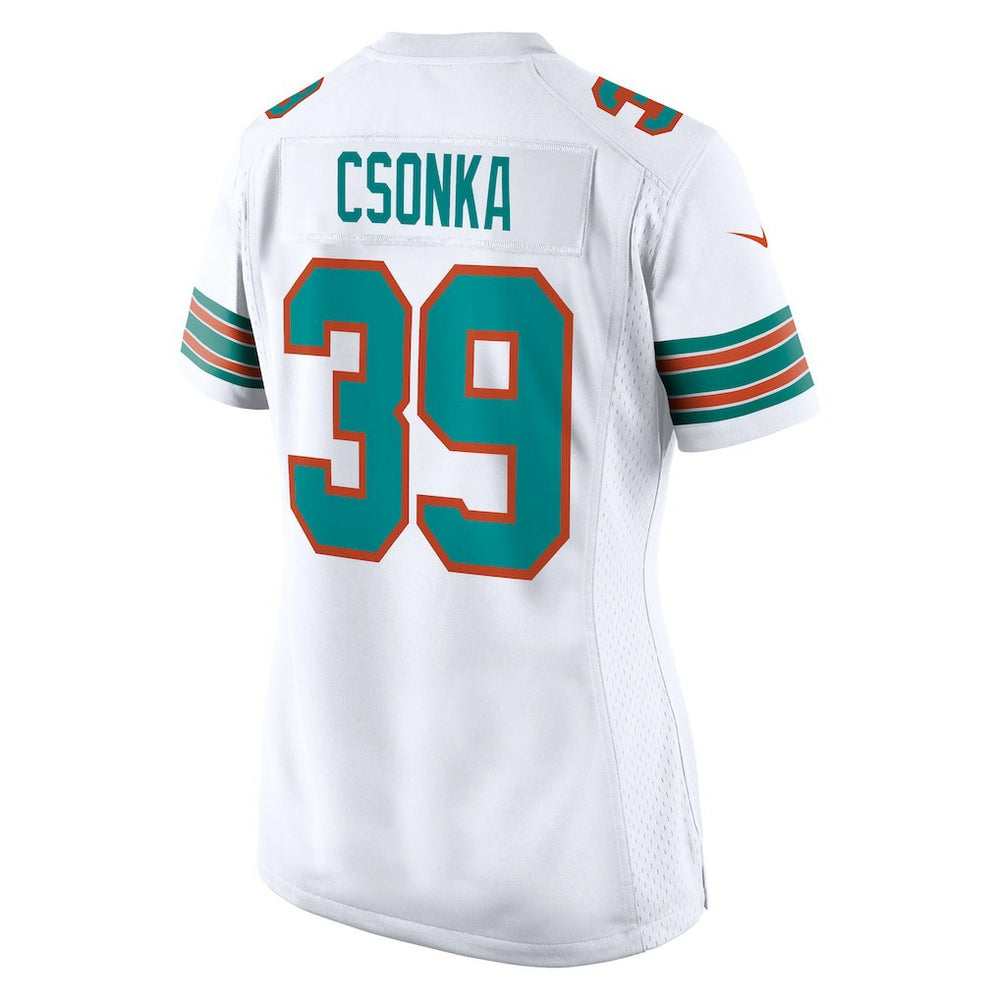 Larry Csonka Miami Dolphins Women's Retired Player Jersey White | Nike for Sale