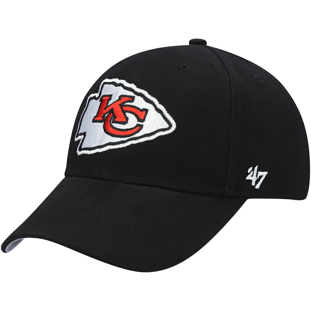 Kansas City Chiefs '47 Youth Secondary MVP Adjustable Hat Black | 47 brand