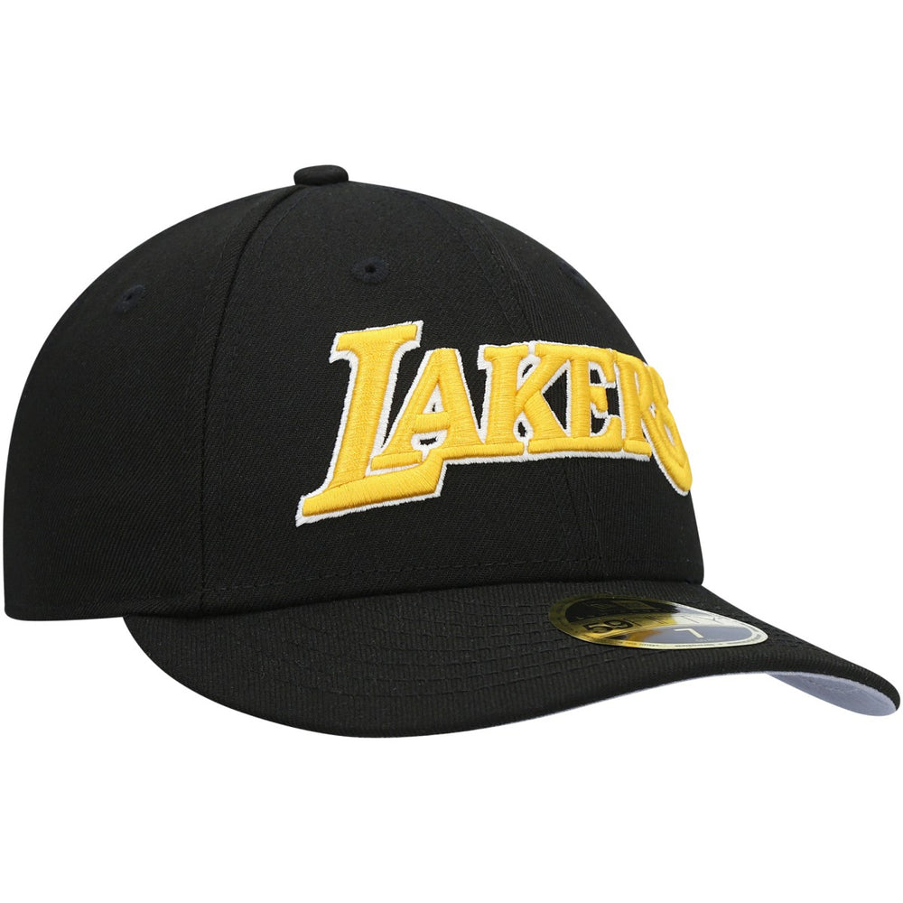 Los Angeles Lakers Team Low Profile 59FIFTY Fitted Hat Black - NBA