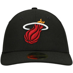Miami Heat Team Low Profile 59FIFTY Fitted Hat Black - NBA