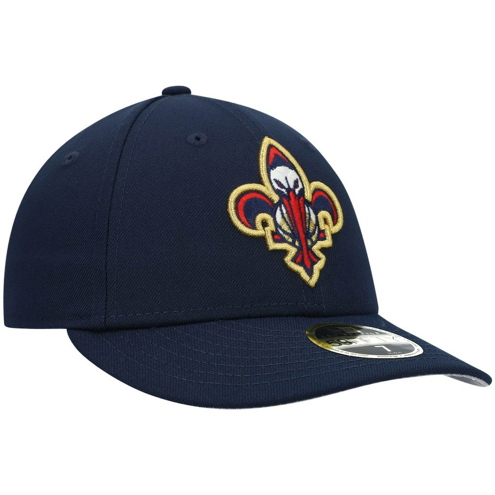 New Orleans Pelicans Team Logo Low Profile 59FIFTY Fitted Hat Navy - NBA