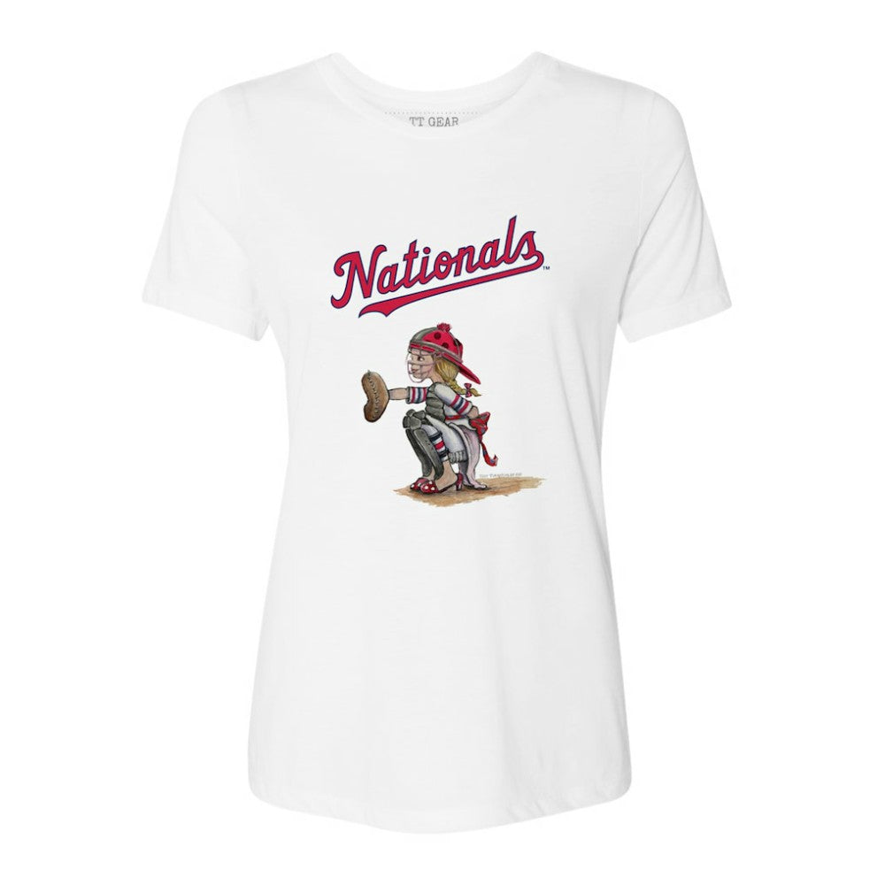 Washington Nationals Tiny Turnip Women's Kate the Catcher T-Shirt - MLB