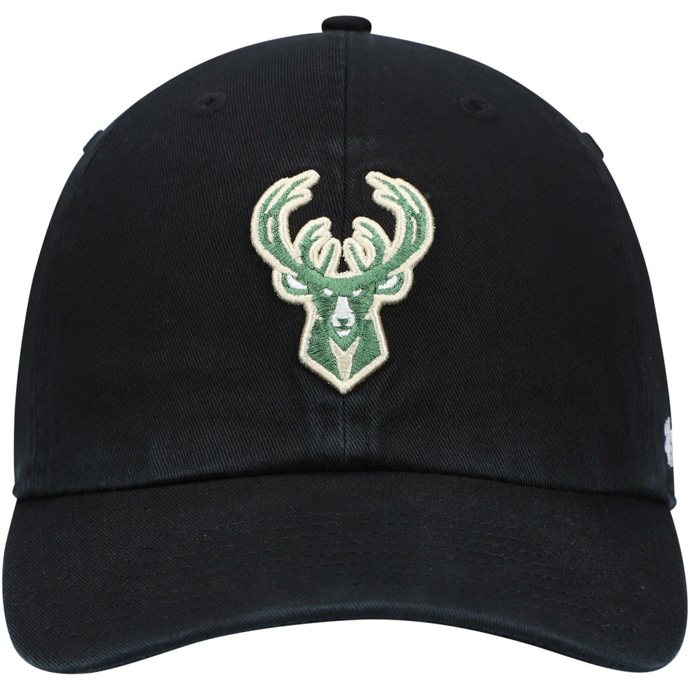 Milwaukee Bucks '47 Core Logo Clean Up Adjustable Hat Black - NBA