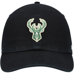 Milwaukee Bucks '47 Core Logo Clean Up Adjustable Hat Black - NBA