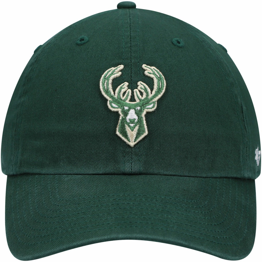 Milwaukee Bucks '47 Core Logo Clean Up Adjustable Hat Hunter Green - NBA