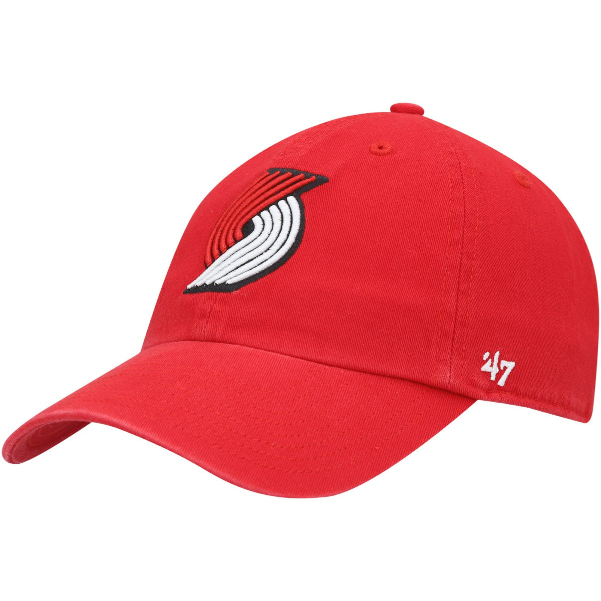 Portland Trail Blazers '47 Core Logo Clean Up Adjustable Hat Red - NBA