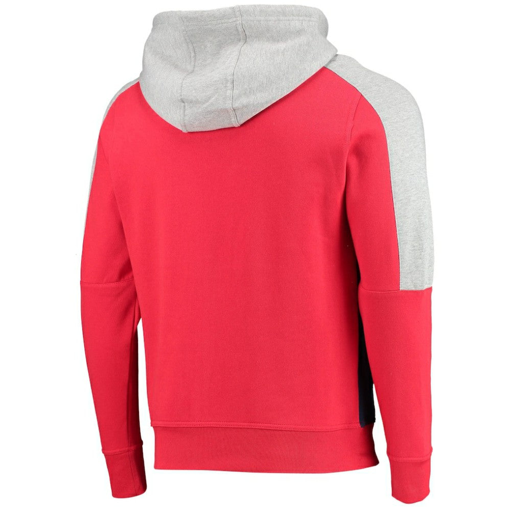 Washington Capitals Starter Playoffs Color Block Full-Zip Hoodie - Red/Navy - NHL
