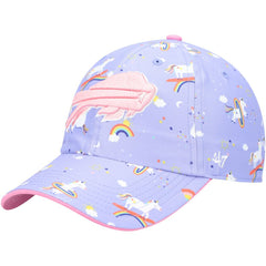 Buffalo Bills '47 Girls Preschool Unicorn Clean Up Adjustable Hat Purple | 47 brand