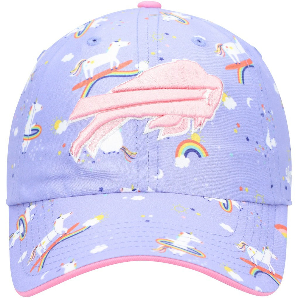 Buffalo Bills '47 Girls Preschool Unicorn Clean Up Adjustable Hat Purple | 47 brand