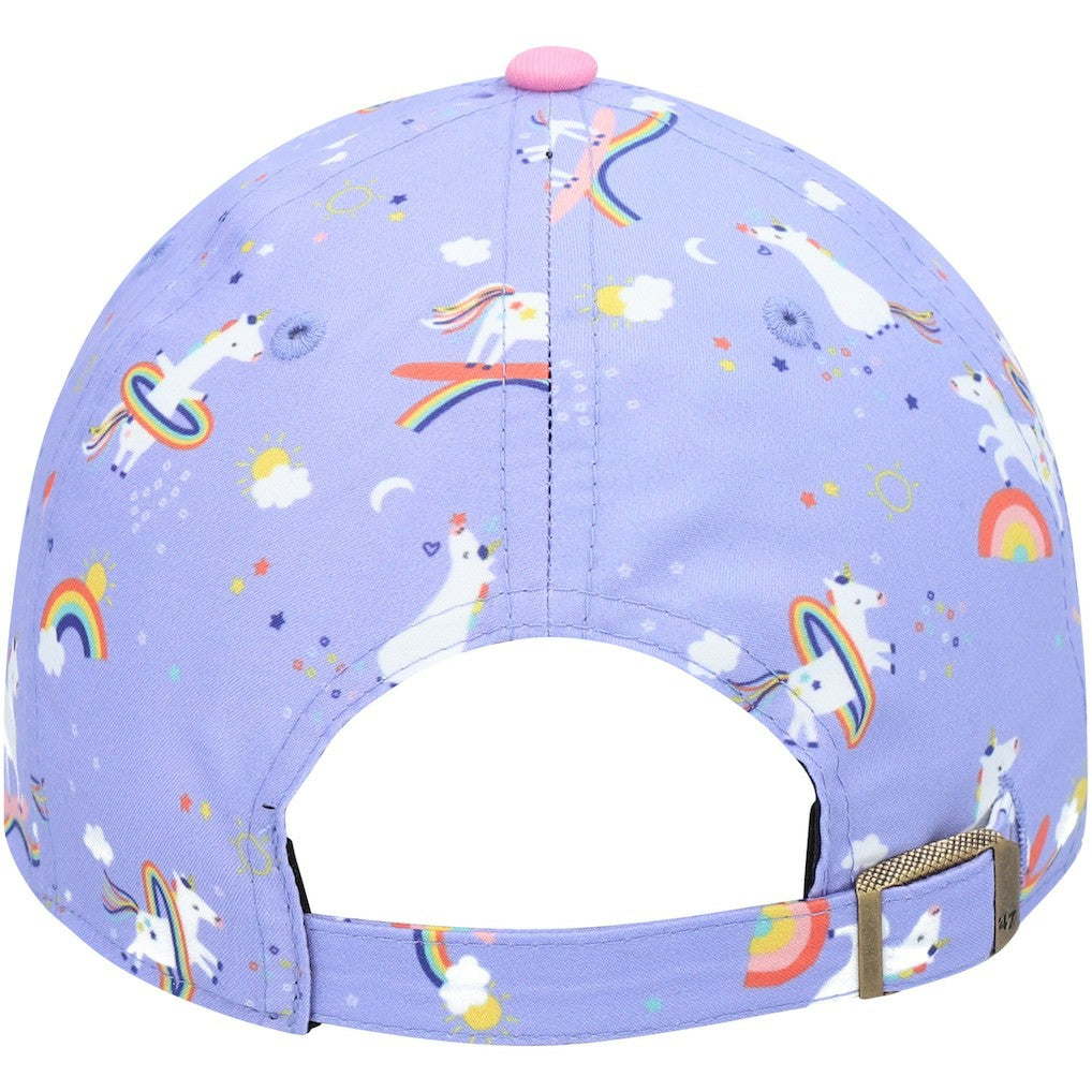 Kansas City Chiefs '47 Girls Preschool Unicorn Clean Up Adjustable Hat Purple | 47 brand