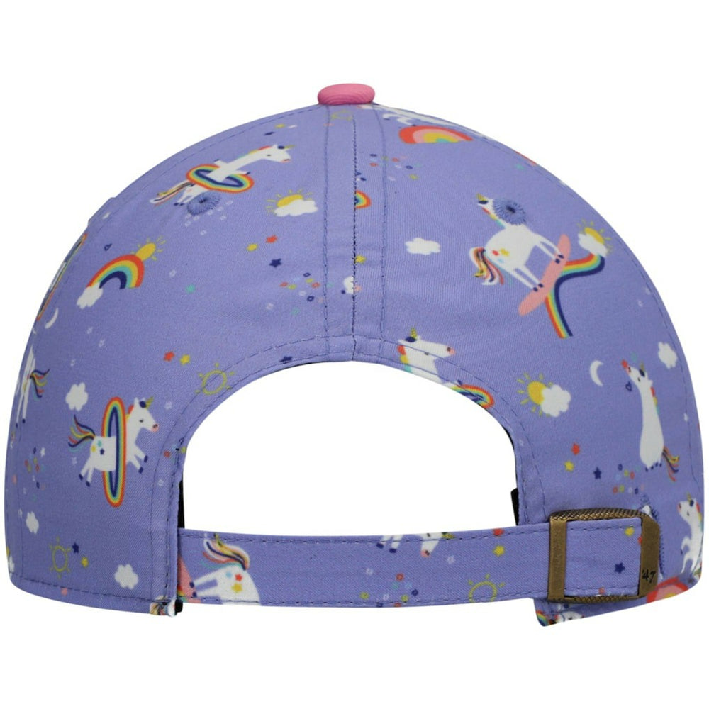 Miami Dolphins '47 Girls Preschool Unicorn Clean Up Adjustable Hat Purple | 47 brand