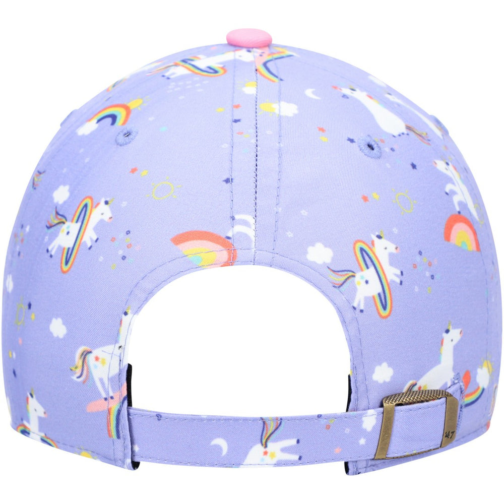 Green Bay Packers '47 Girls Preschool Unicorn Clean Up Adjustable Hat Purple | 47 brand