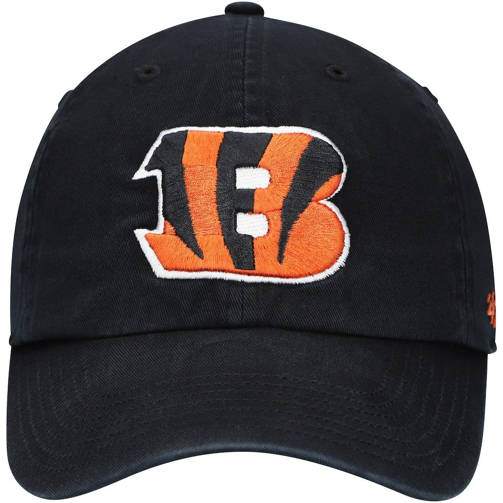 Cincinnati Bengals '47 Youth Logo Clean Up Adjustable Hat Black | 47 brand