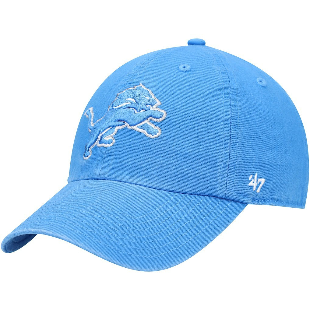 Detroit Lions '47 Youth Logo Clean Up Adjustable Hat Blue | 47 brand