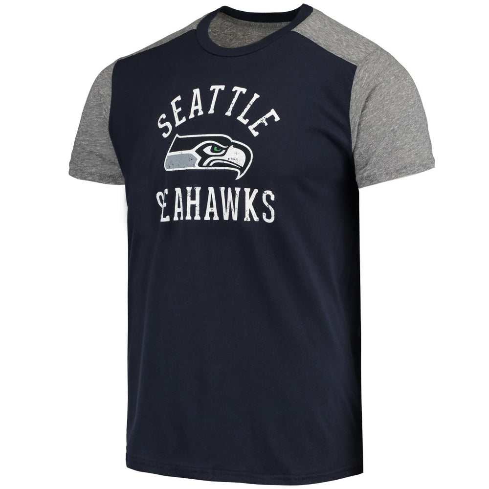 Seattle Seahawks Majestic Threads Field Goal Slub T-Shirt College Navy/Gray | NFL
