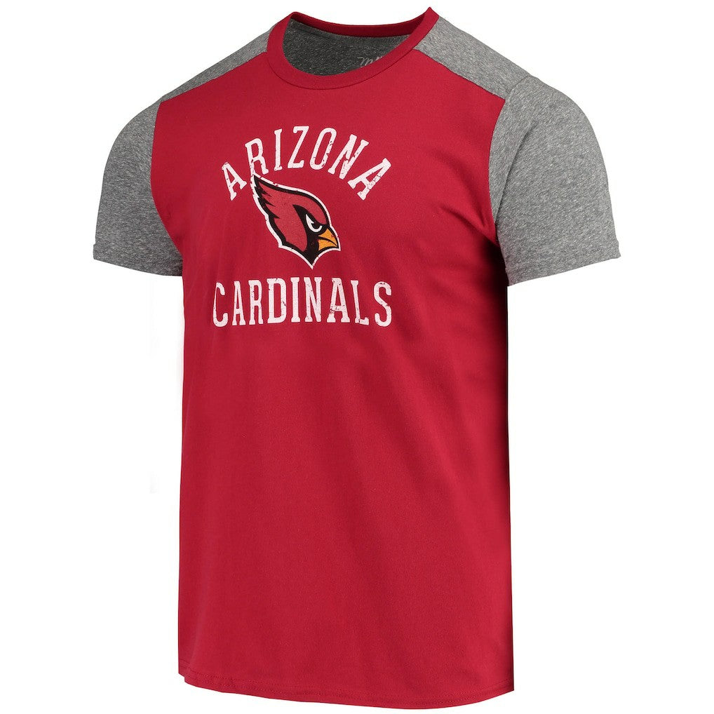 Arizona Cardinals Majestic Threads Field Goal Slub T-Shirt Cardinal/Gray | NFL