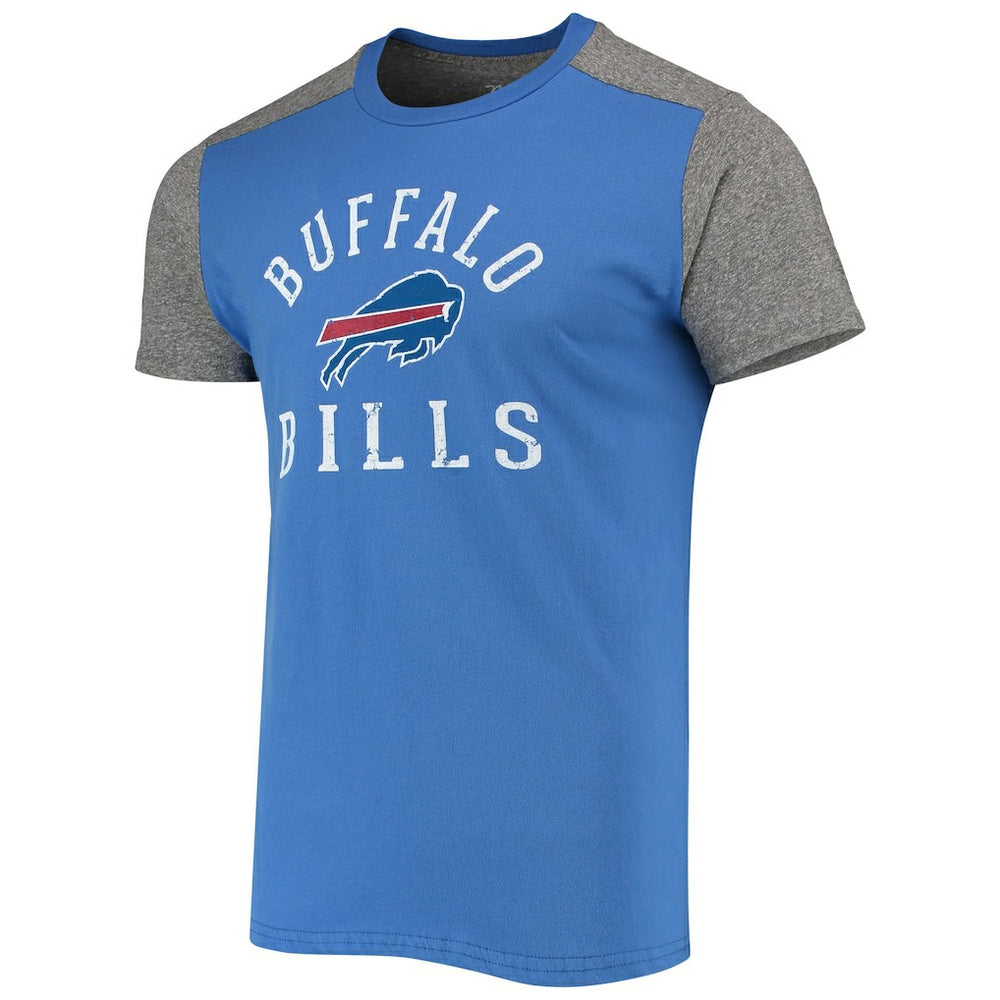 Buffalo Bills Majestic Threads Field Goal Slub T-Shirt Royal/Gray | NFL