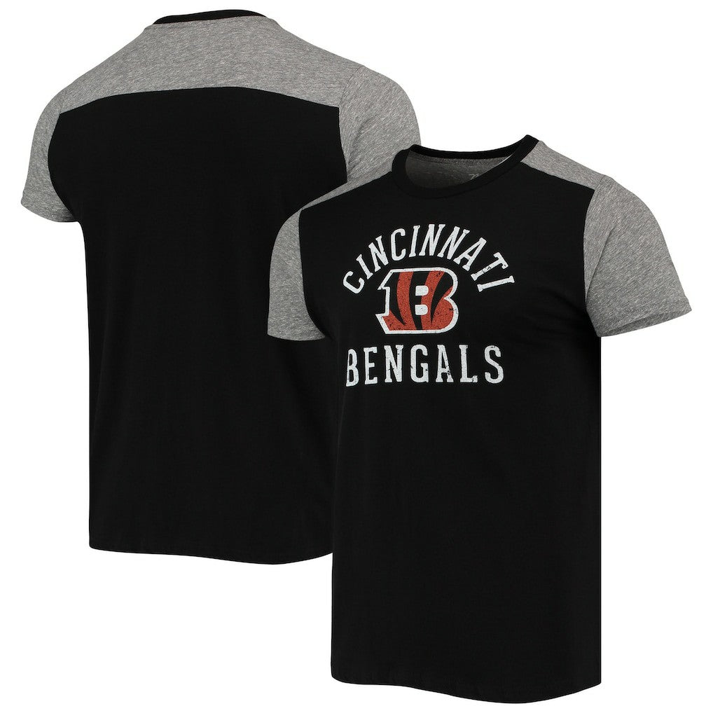Cincinnati Bengals Majestic Threads Field Goal Slub T-Shirt Black/Gray | NFL
