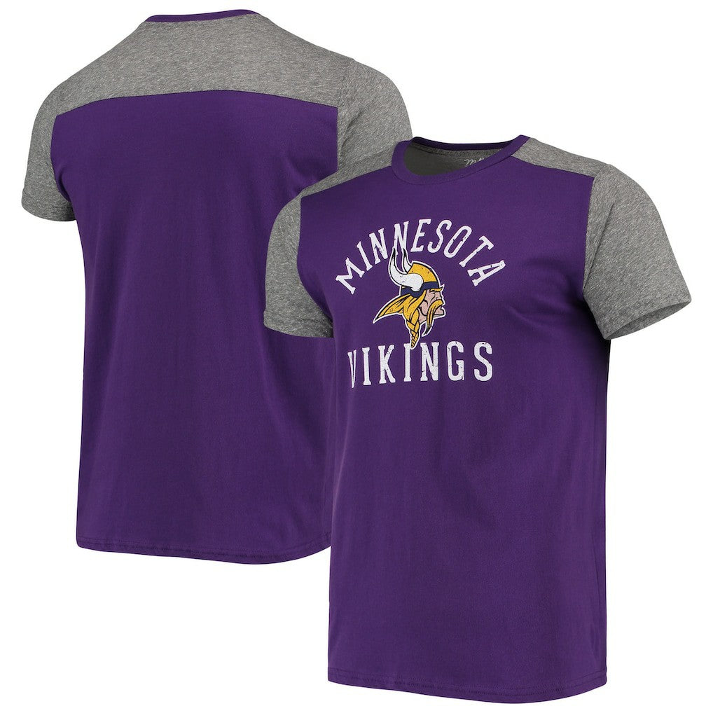 Minnesota Vikings Majestic Threads Field Goal Slub T-Shirt Purple/Gray | NFL