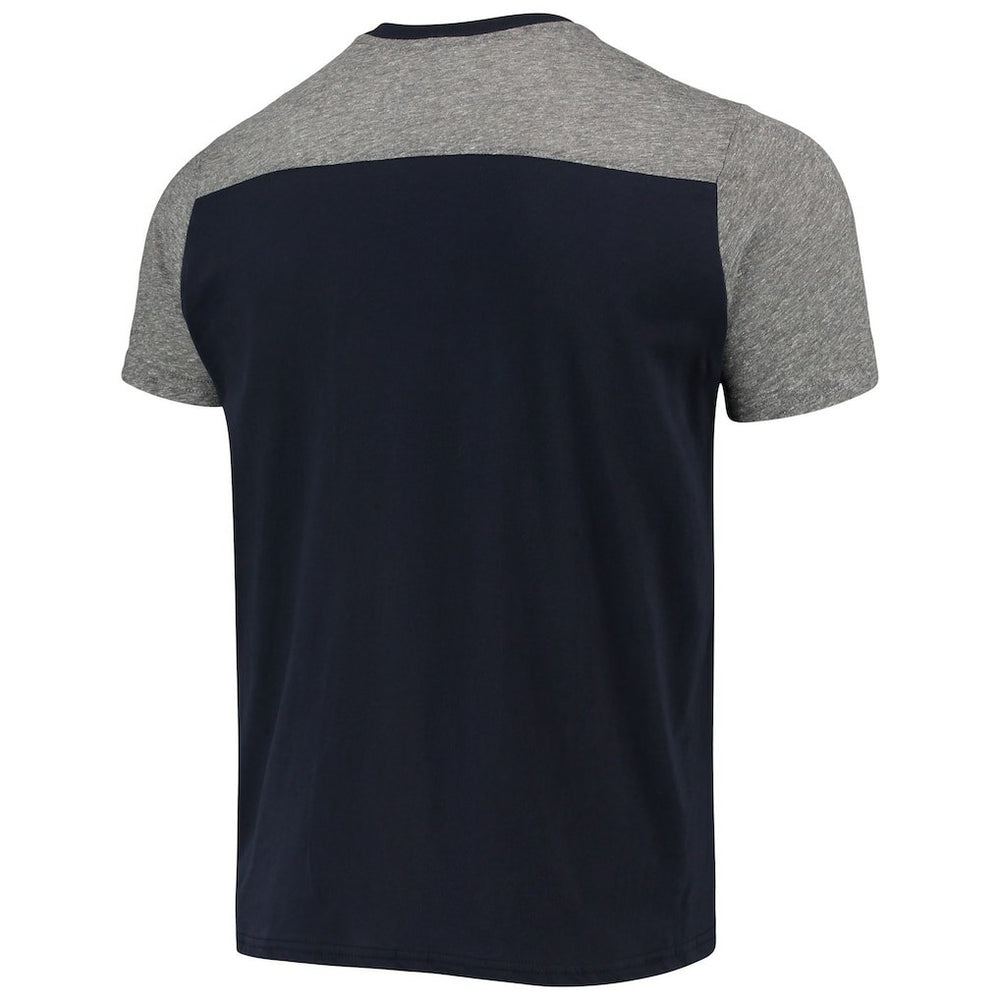 New England Patriots Majestic Threads Field Goal Slub T-Shirt Navy/Gray | NFL