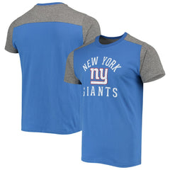 New York Giants Majestic Threads Field Goal Slub T-Shirt Royal/Gray | NFL