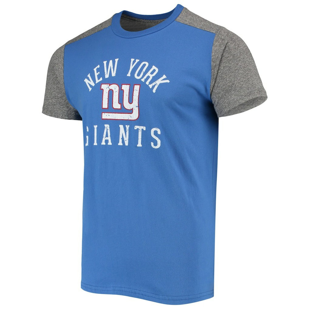 New York Giants Majestic Threads Field Goal Slub T-Shirt Royal/Gray | NFL