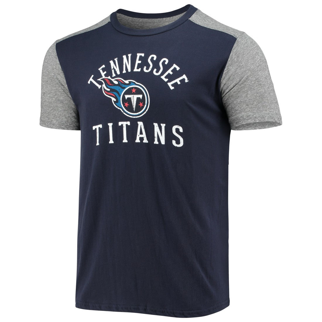 Tennessee Titans Majestic Threads Field Goal Slub T-Shirt Navy/Gray | NFL