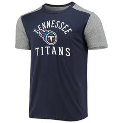 Tennessee Titans Majestic Threads Field Goal Slub T-Shirt Navy/Gray | NFL