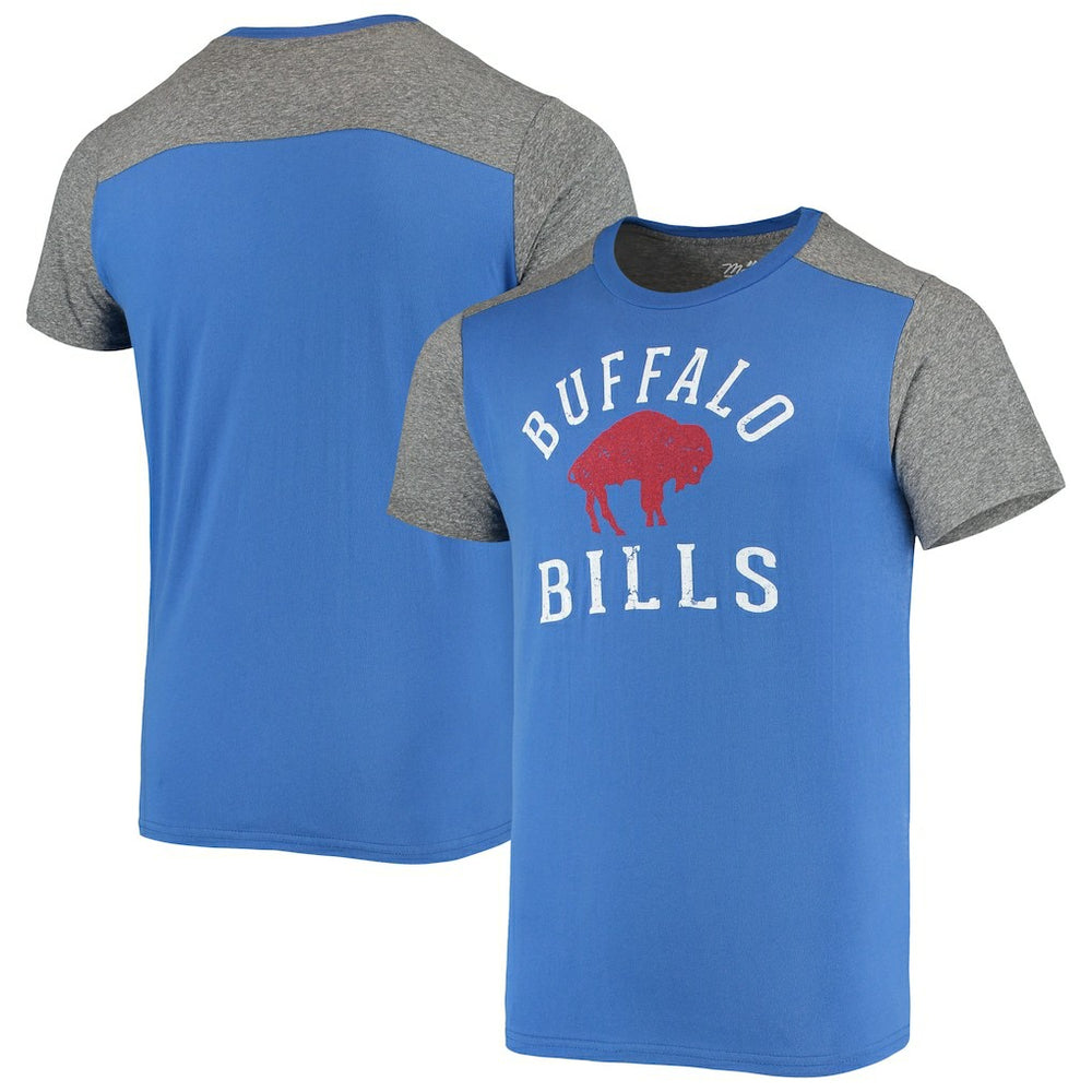 Buffalo Bills Majestic Threads Gridiron Classics Field Goal Slub T-Shirt Royal/Heathered Gray | NFL