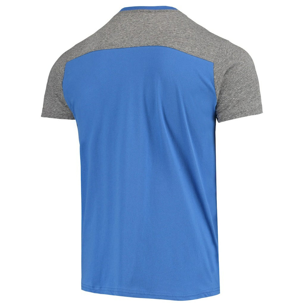 Los Angeles Rams Majestic Threads Gridiron Classics Field Goal Slub T-Shirt Royal/Heathered Gray | NFL