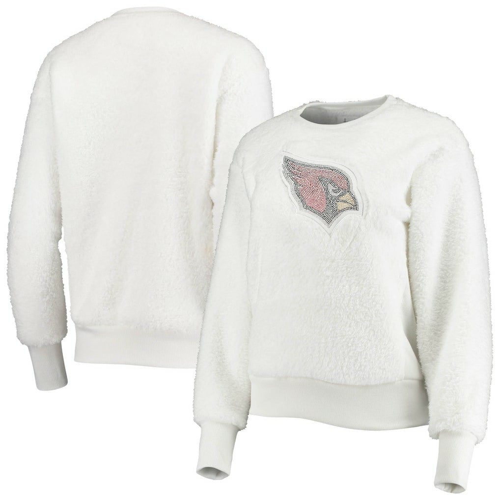 Arizona Cardinals Touch Women's Milestone Tracker Pullover Sweatshirt White | NFL