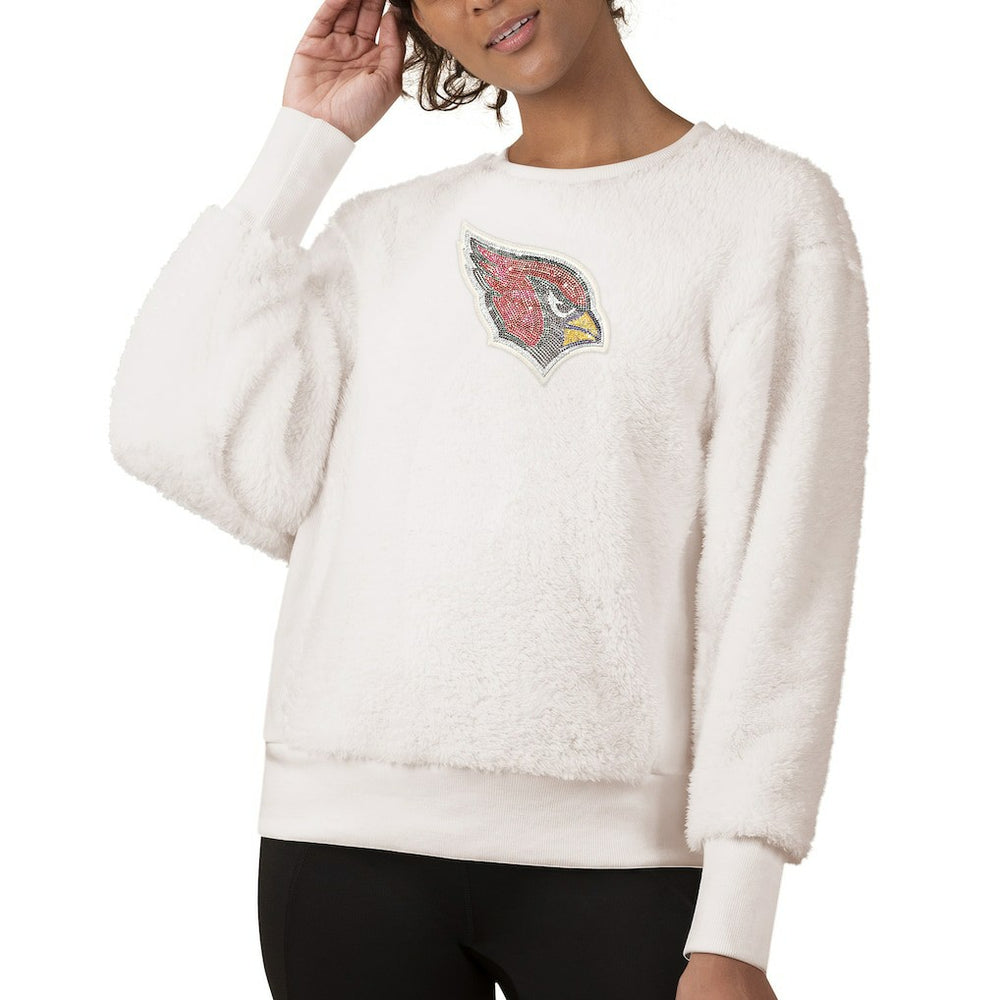 Arizona Cardinals Touch Women's Milestone Tracker Pullover Sweatshirt White | NFL