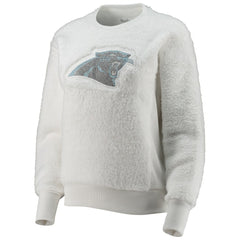 Carolina Panthers Touch Women's Milestone Tracker Pullover Sweatshirt White | NFL