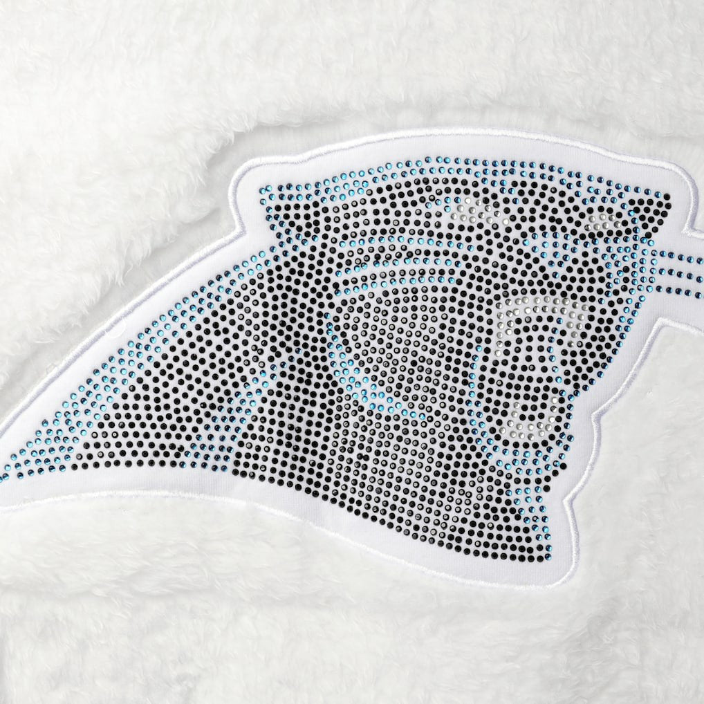 Carolina Panthers Touch Women's Milestone Tracker Pullover Sweatshirt White | NFL