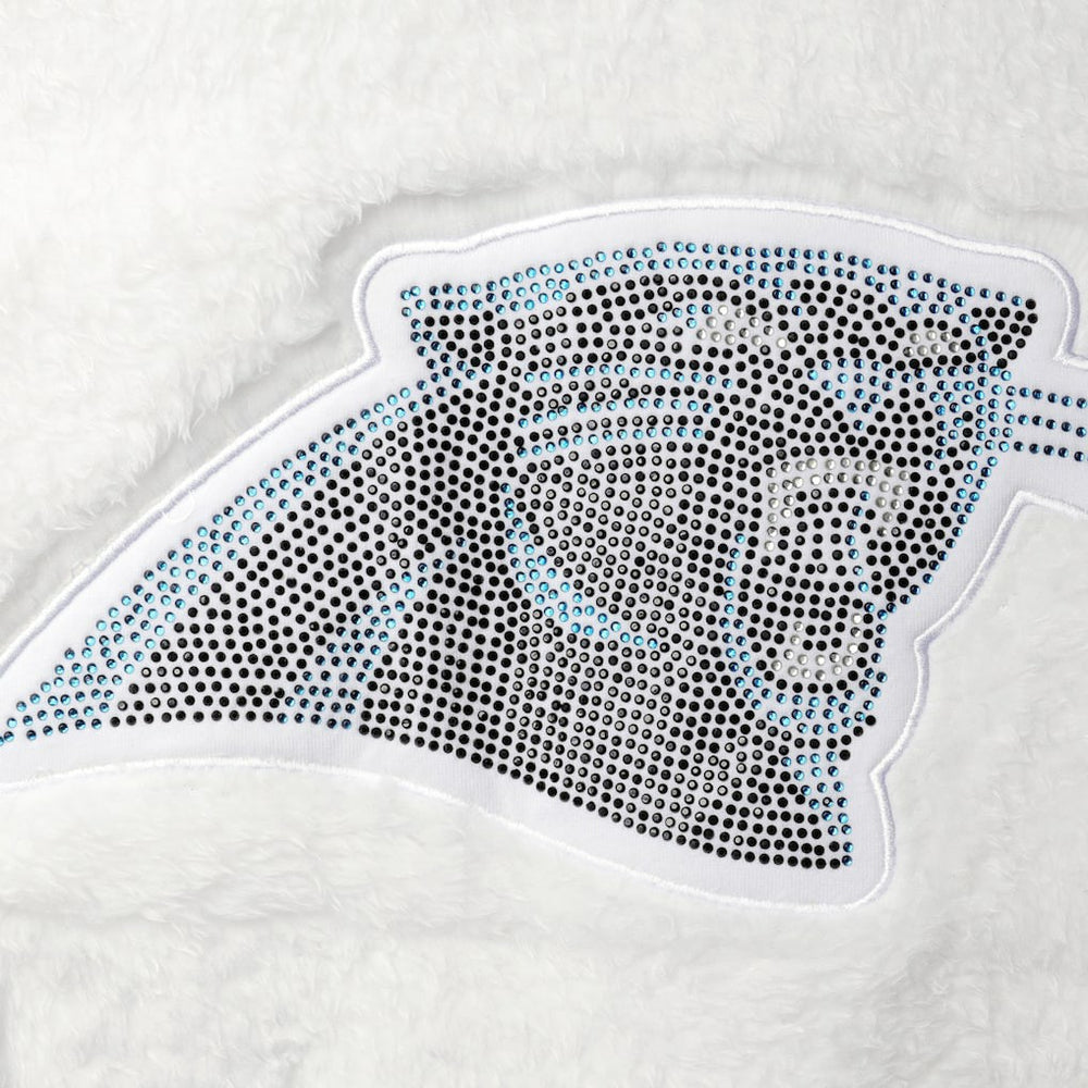 Carolina Panthers Touch Women's Milestone Tracker Pullover Sweatshirt White | NFL