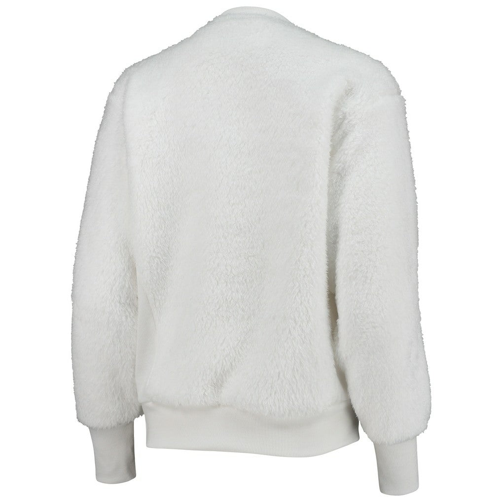 Carolina Panthers Touch Women's Milestone Tracker Pullover Sweatshirt White | NFL