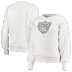 Las Vegas Raiders Touch Women's Milestone Tracker Pullover Sweatshirt White | NFL