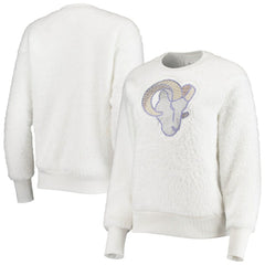 Los Angeles Rams Touch Women's Milestone Tracker Pullover Sweatshirt White | NFL