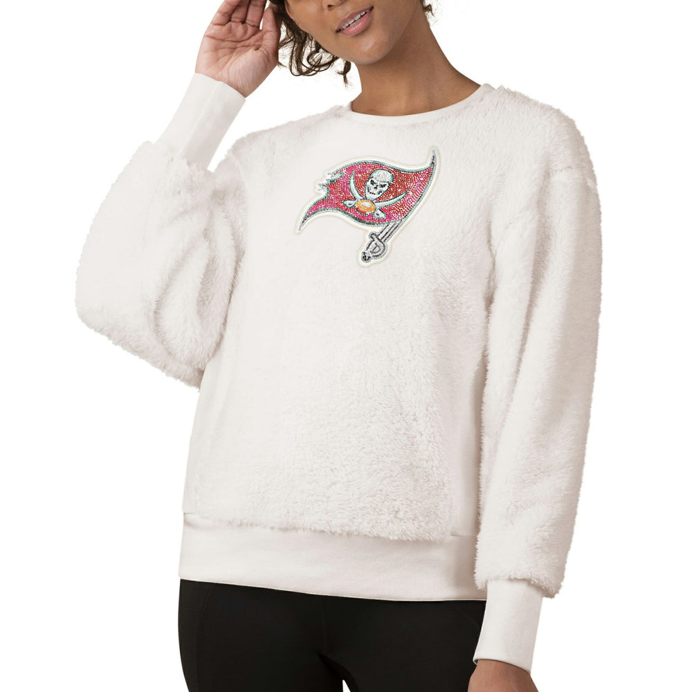 Tampa Bay Buccaneers Touch Women's Milestone Tracker Pullover Sweatshirt White | NFL