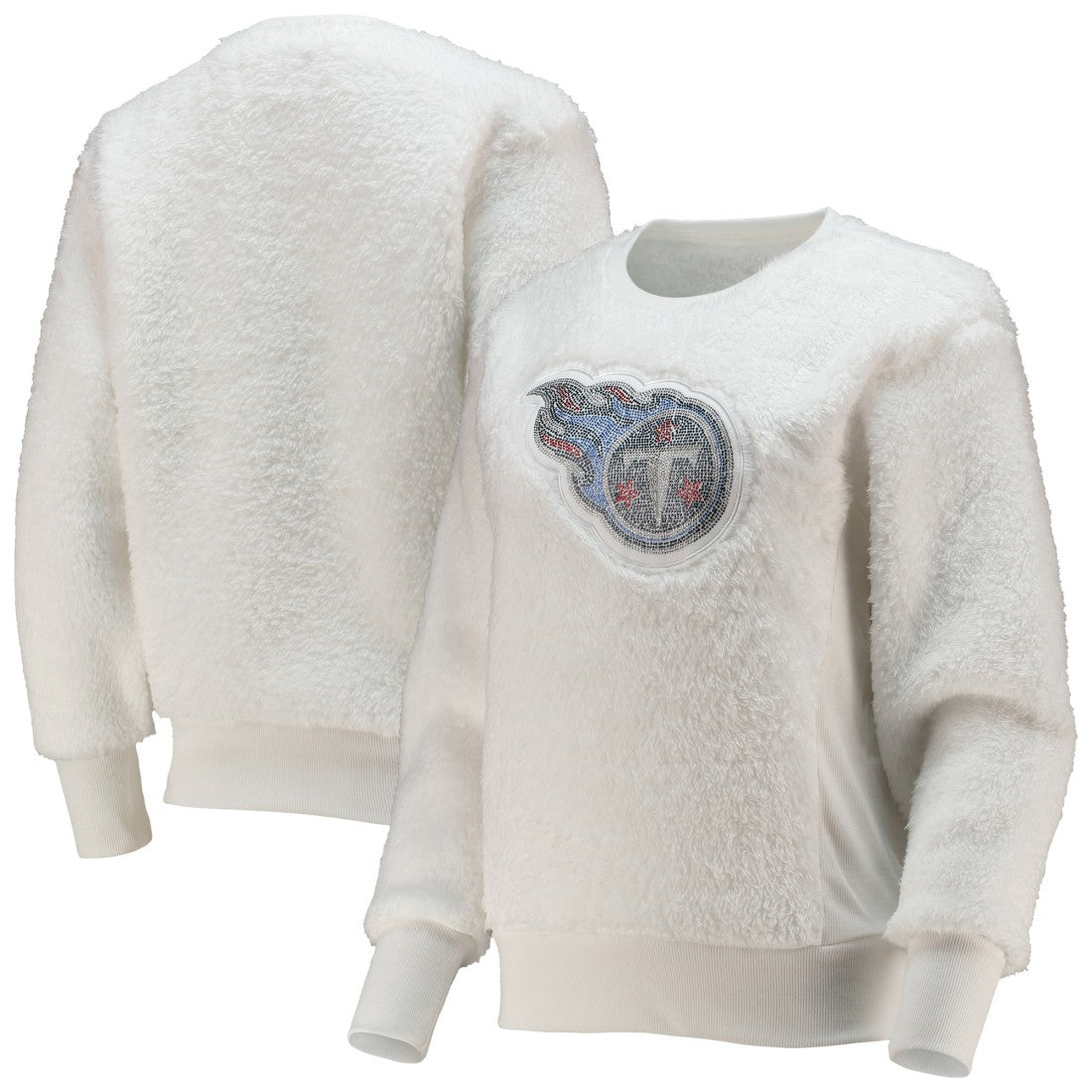 Tennessee Titans Touch Women's Milestone Tracker Pullover Sweatshirt White | NFL