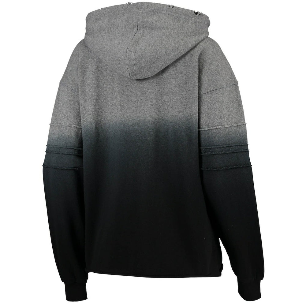 Pittsburgh Steelers Touch Women's Superstar Dip-Dye Pullover Hoodie Heathered Gray/Black | NFL