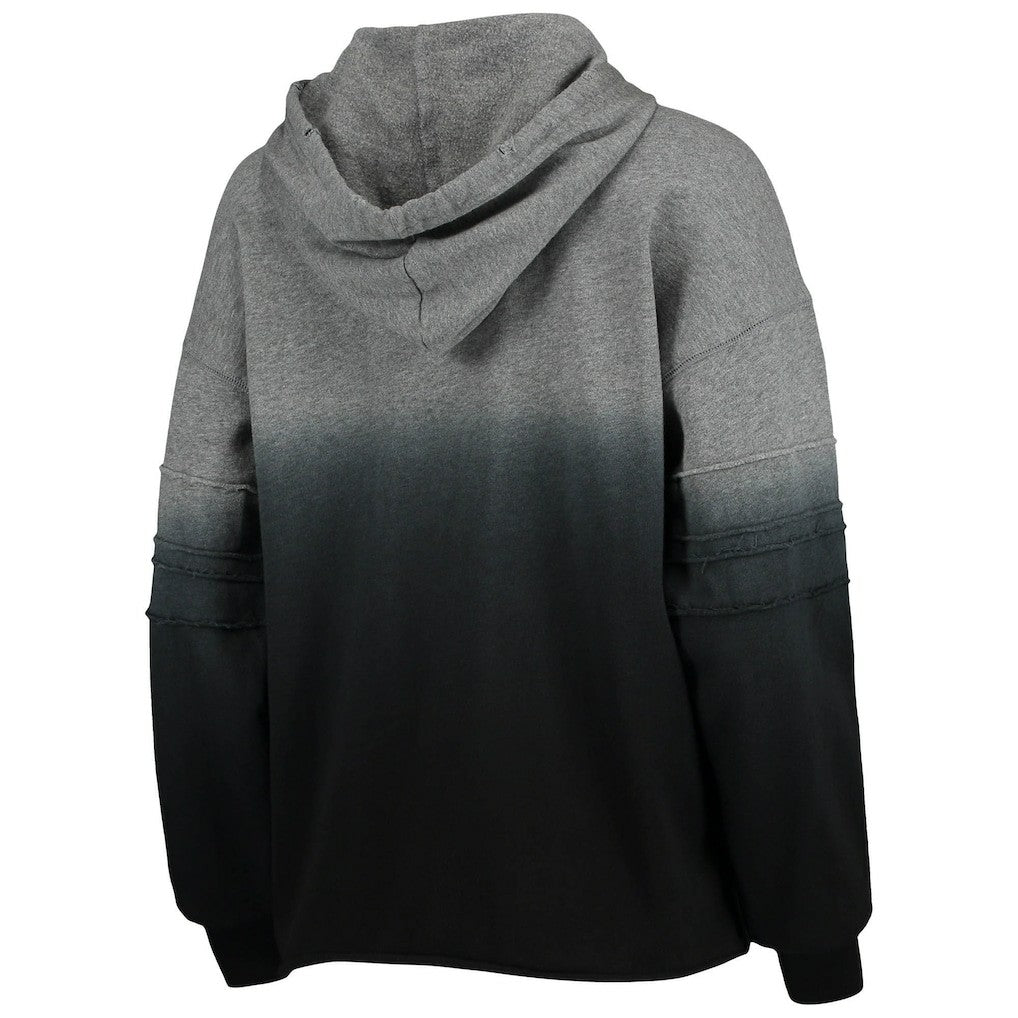 Las Vegas Raiders Touch Women's Superstar Dip-Dye Pullover Hoodie Heathered Gray/Black | NFL