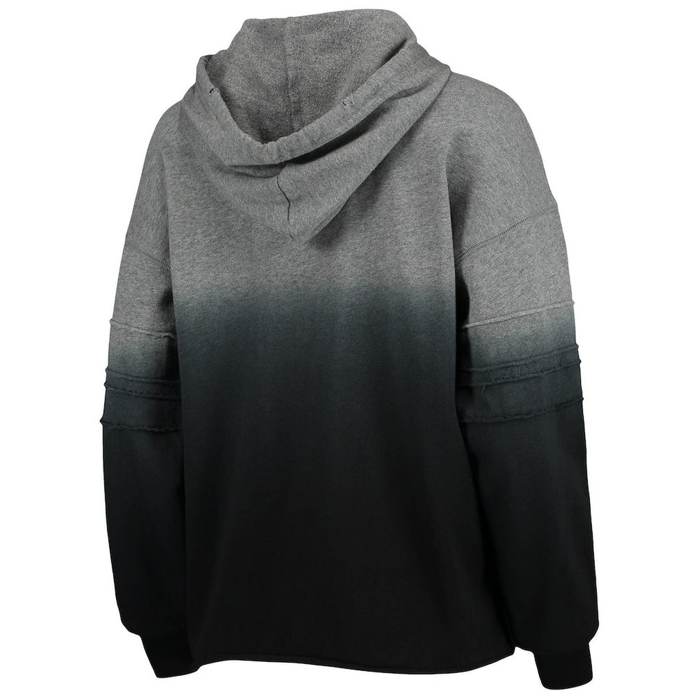 Las Vegas Raiders Touch Women's Superstar Dip-Dye Pullover Hoodie Heathered Gray/Black | NFL
