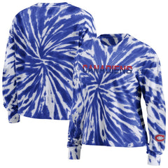 Montreal Canadiens WEAR by Erin Andrews Women's Tie-Dye Long Sleeve T-Shirt - Navy - NHL