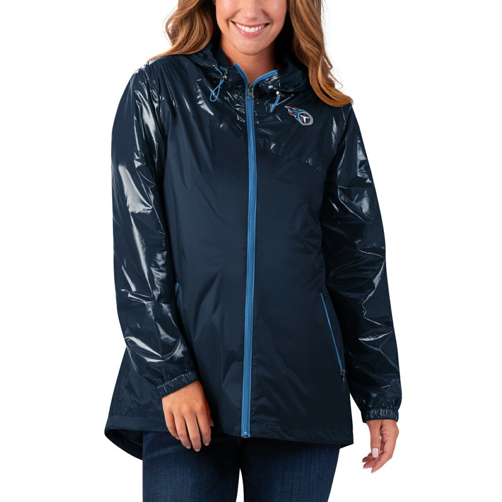 Tennessee Titans G-III 4Her by Carl Banks Women's Double-Coverage Full-Zip Hoodie Jacket Navy | NFL