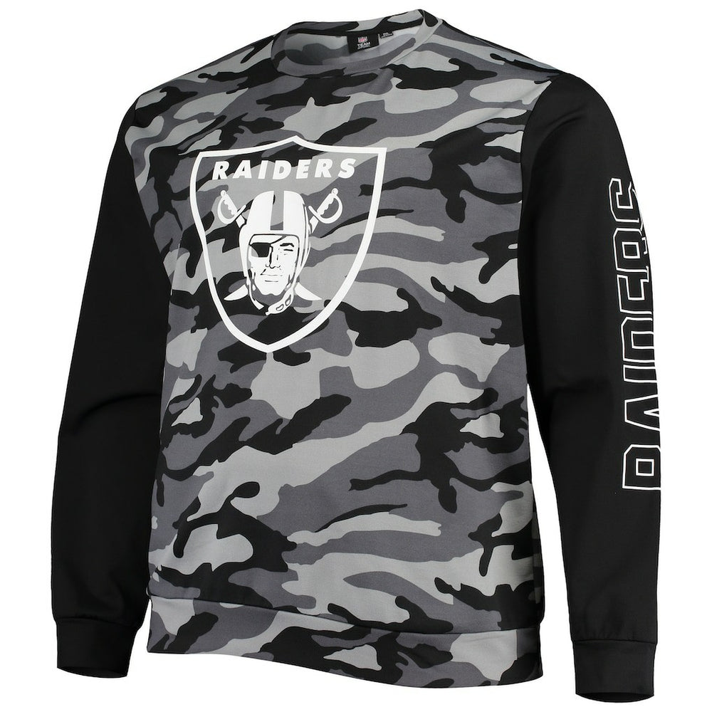 Las Vegas Raiders FOCO Camo Long Sleeve T-Shirt Black | NFL